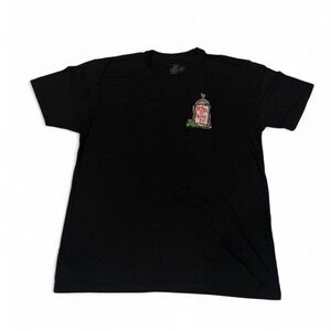 Black Short-Sleeve Graphic Tee “Kinda Fit Kinda Fat”